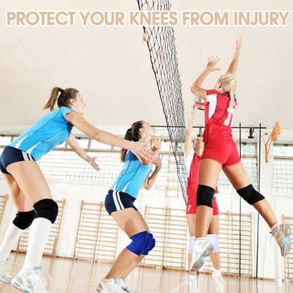 12 Pairs Volleyball Knee Pads Soft Breathable, Medium, Classic Color