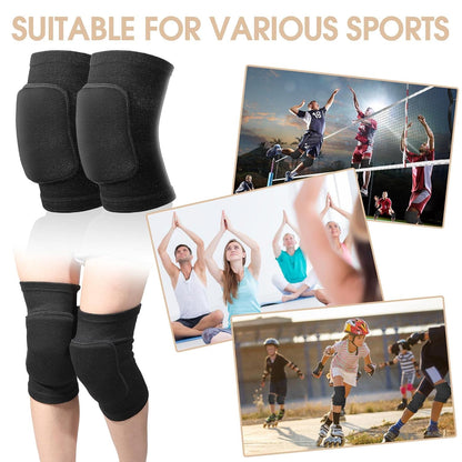 12 Pairs Volleyball Knee Pads Soft Breathable, Medium, Classic Color