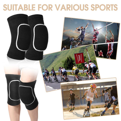 12 Pairs Volleyball Knee Pads Soft Breathable, Medium, Classic Color