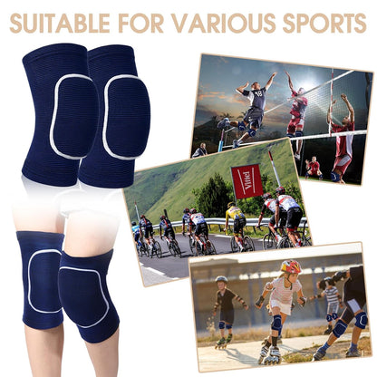 12 Pairs Volleyball Knee Pads Soft Breathable, Medium, Classic Color