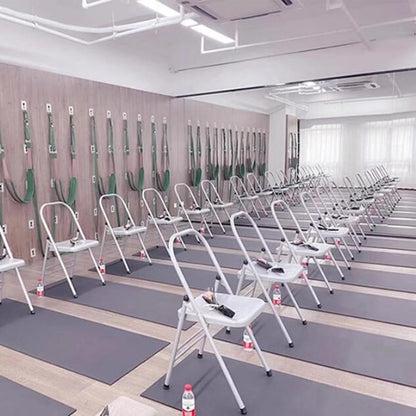 Iyengar Yoga Chair Backless Yoga Chair Pilates Yoga Chair Folding Yoga Auxiliary Chair Flexibility and Strength Training Tool