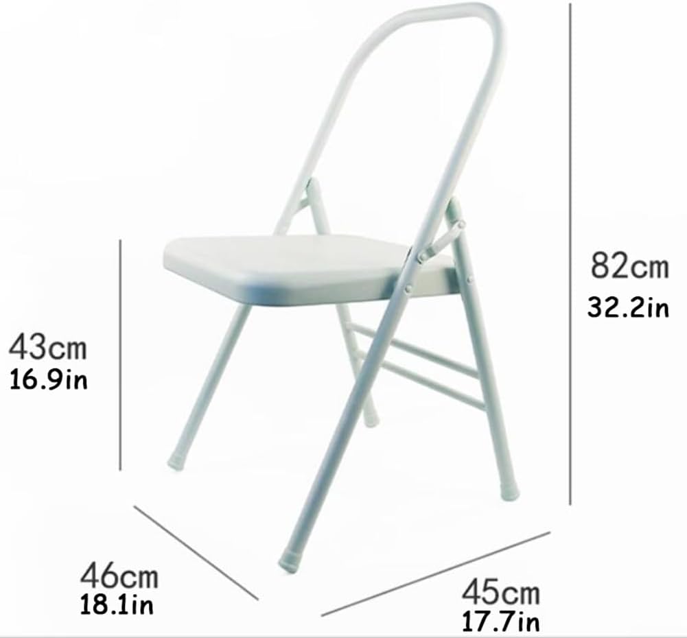 Iyengar Yoga Chair Backless Yoga Chair Pilates Yoga Chair Folding Yoga Auxiliary Chair Flexibility and Strength Training Tool