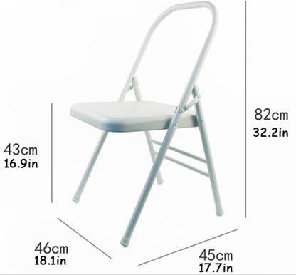 Iyengar Yoga Chair Backless Yoga Chair Pilates Yoga Chair Folding Yoga Auxiliary Chair Flexibility and Strength Training Tool