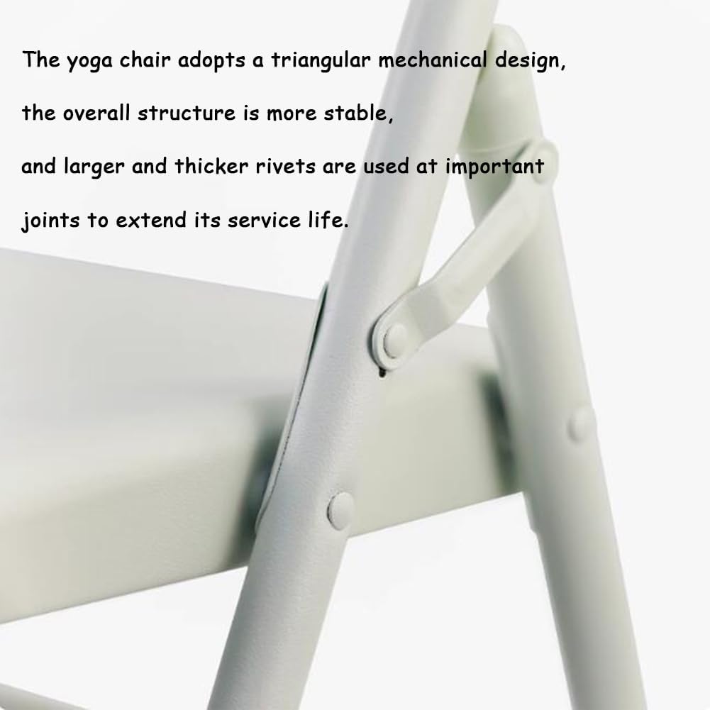 Iyengar Yoga Chair Backless Yoga Chair Pilates Yoga Chair Folding Yoga Auxiliary Chair Flexibility and Strength Training Tool