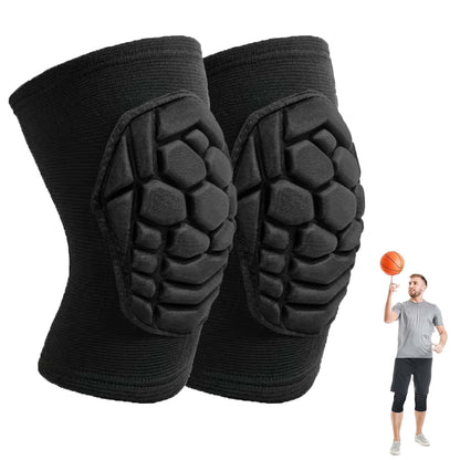 Men Women Knee Pads for Volleyball, Soft Breathable Elastic Sleeve, Black L