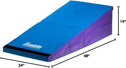 Folding Gymnastics Cheese Mat, Institutional Grade - Gym Equipment - Gymnastics Mats - Bar - Beam - Tumbling - Exercise - For Gym and Home - Incline - Wedge