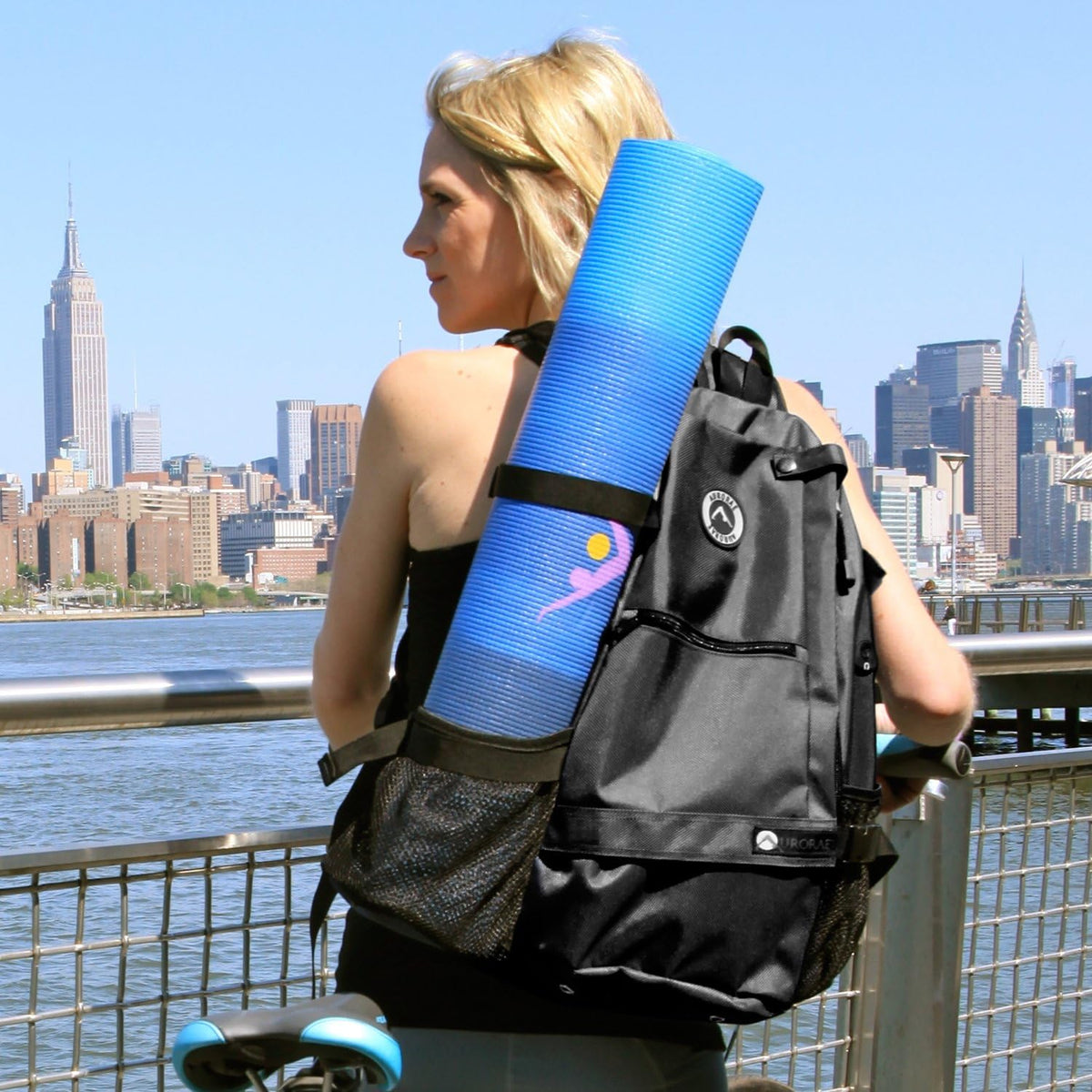 Yoga Mat/Gym/Pickleball Cross-body Sling Back Pack. Mat sold separately