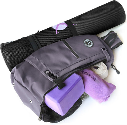 Yoga Mat/Gym/Pickleball Cross-body Sling Back Pack. Mat sold separately