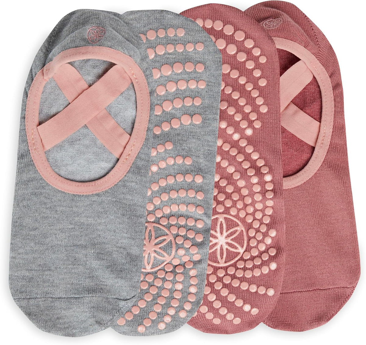 Grippy Studio Yoga Socks, Non-Slip, Open-Toe, One Size