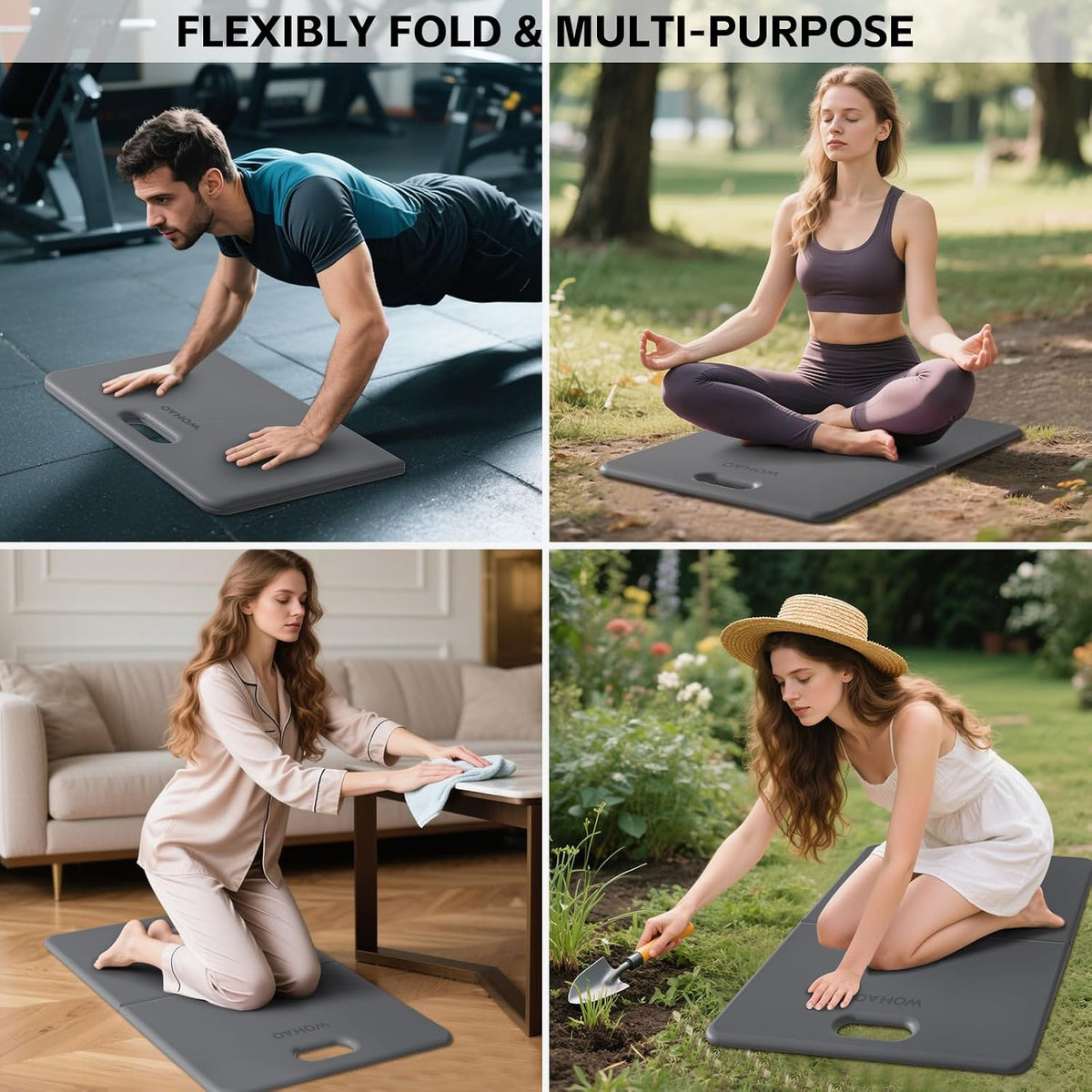 Yoga Knee Pad- Foldable Non-Slip POE Cushion