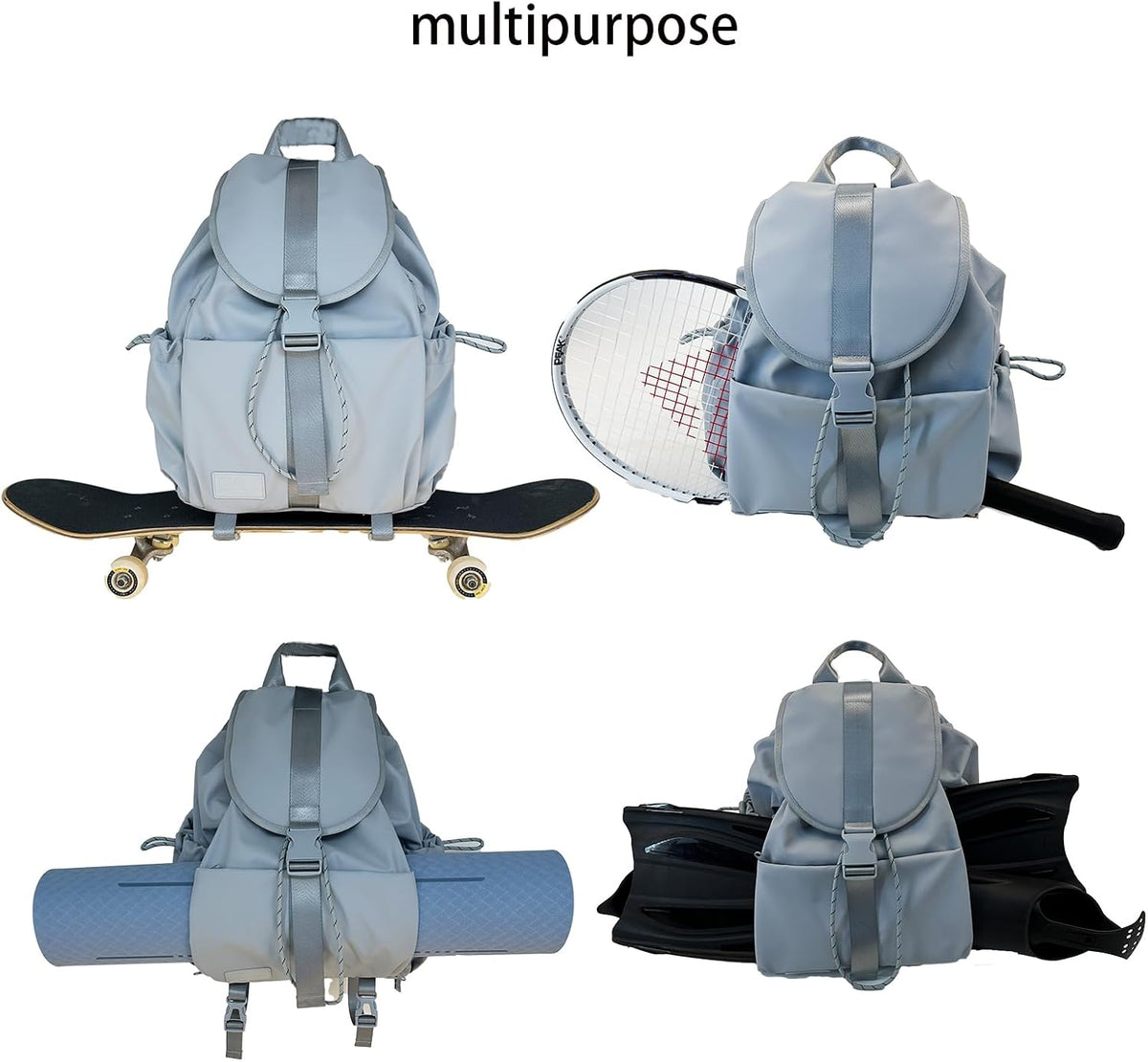 EKE Gym Yoga Tennis Backpack Sport Gift Versatile for Travel Commuting Swim Skateboard Badminton Casual Waterproof Women Men