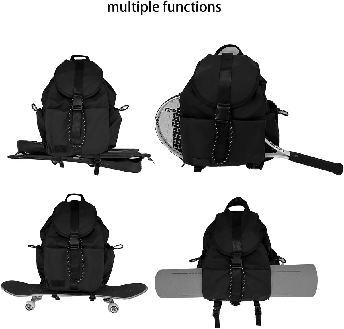 EKE Gym Yoga Tennis Backpack Sport Gift Versatile for Travel Commuting Swim Skateboard Badminton Casual Waterproof Women Men