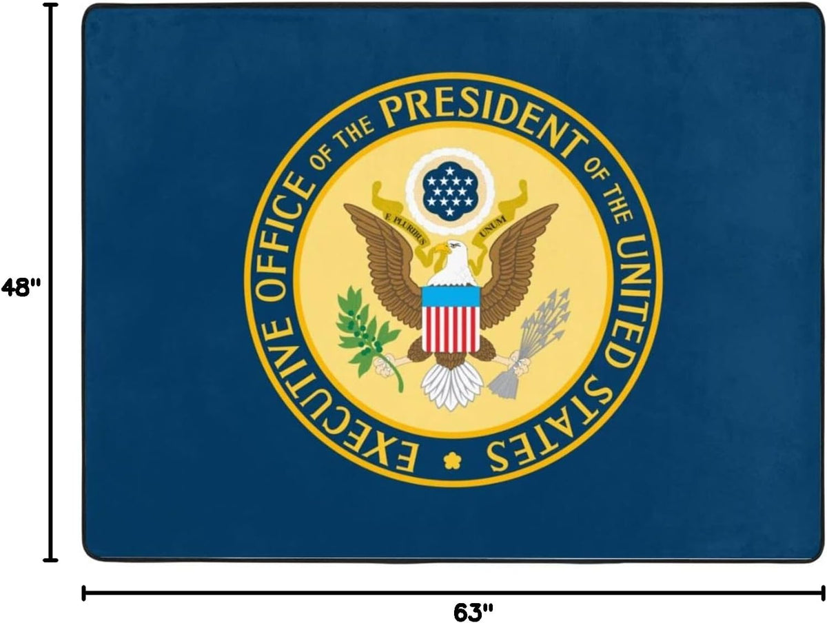 Flag of The Executive Office of The President of The United States 63 X 48 Inches Indoor Home Decor Large Carpet Non-Slip Non-Fading Yoga Mat