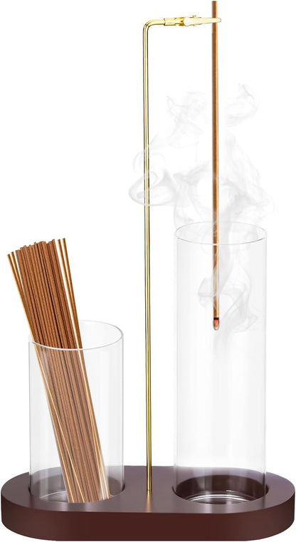 2 Pack Incense Holder, Incense Burner, Insence-Stick Holder Mess-Free Incense Burner Holder, Ideal for Meditation, Yoga, Relaxation, and Home Decor - Anti-Ash Flying