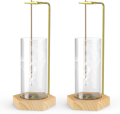 2 Pack Incense Holder, Incense Burner, Insence-Stick Holder Mess-Free Incense Burner Holder, Ideal for Meditation, Yoga, Relaxation, and Home Decor - Anti-Ash Flying