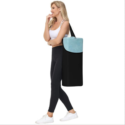 Yoga Bolster Pillow Bag Yoga Mat Bag Large Size with Pockets Rainproof Environmental Friendly Yoga Strap Bag for Women