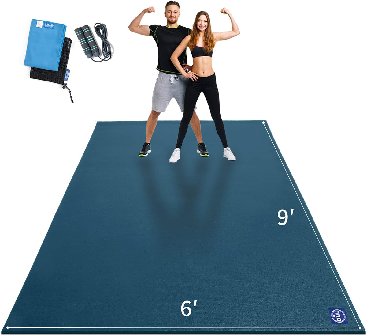 Extra Large Exercise Mat 15'x6'/12'x6'/9'x6'(7mm)