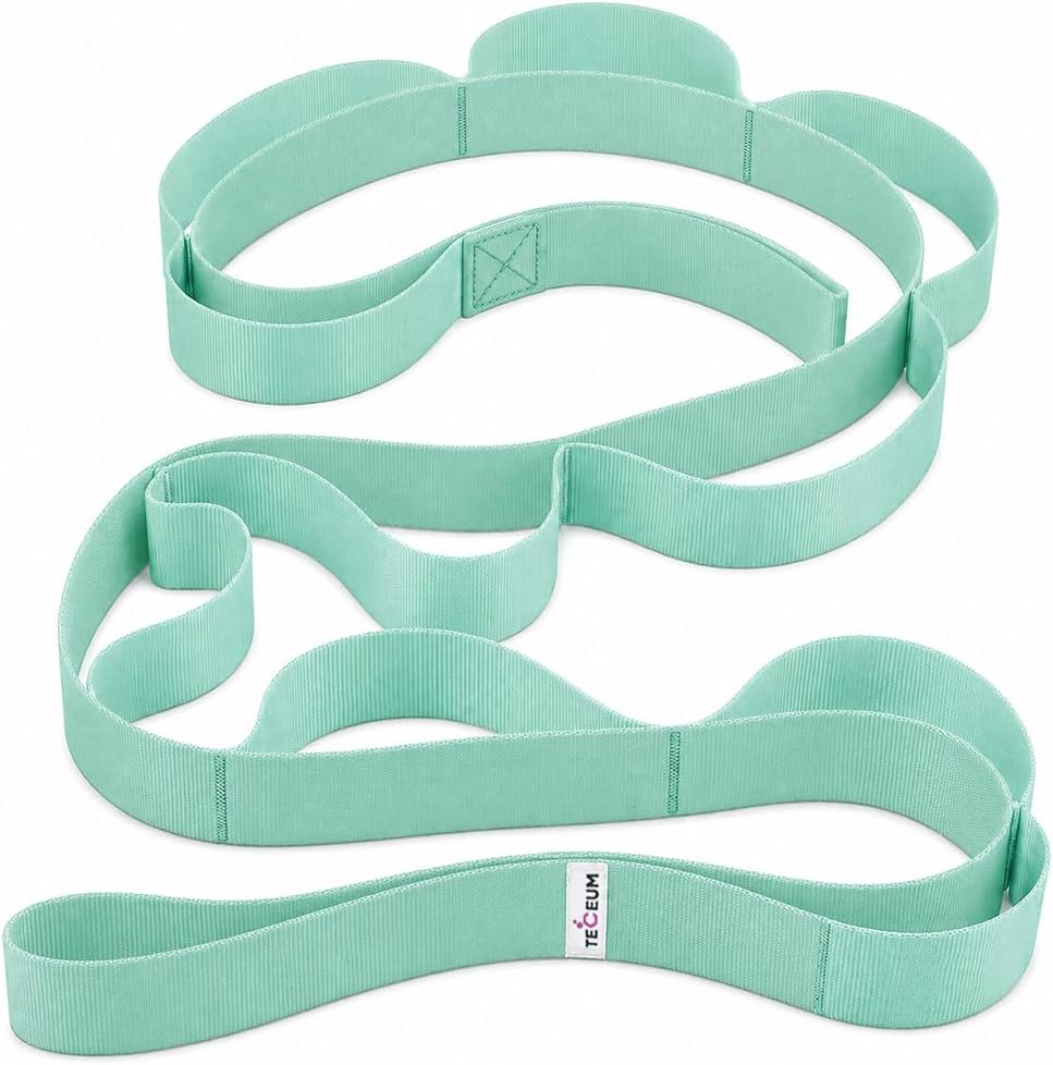 Stretching Strap with 10 Loops for Physical Therapy & Rehab