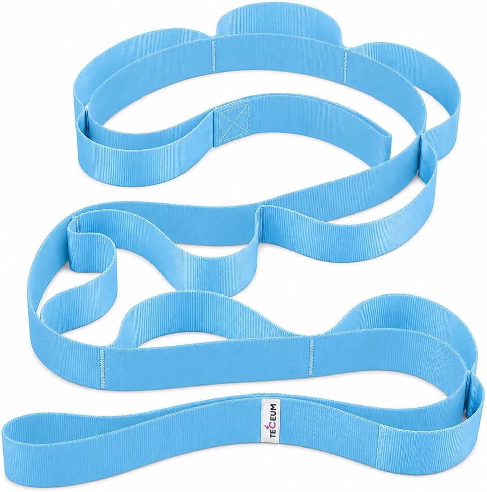 Stretching Strap with 10 Loops for Physical Therapy & Rehab