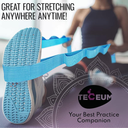 Stretching Strap with 10 Loops for Physical Therapy & Rehab