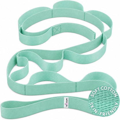 Stretching Strap with 10 Loops for Physical Therapy & Rehab