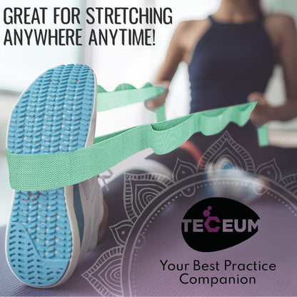 Stretching Strap with 10 Loops for Physical Therapy & Rehab
