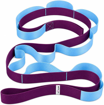 Stretching Strap with 10 Loops for Physical Therapy & Rehab