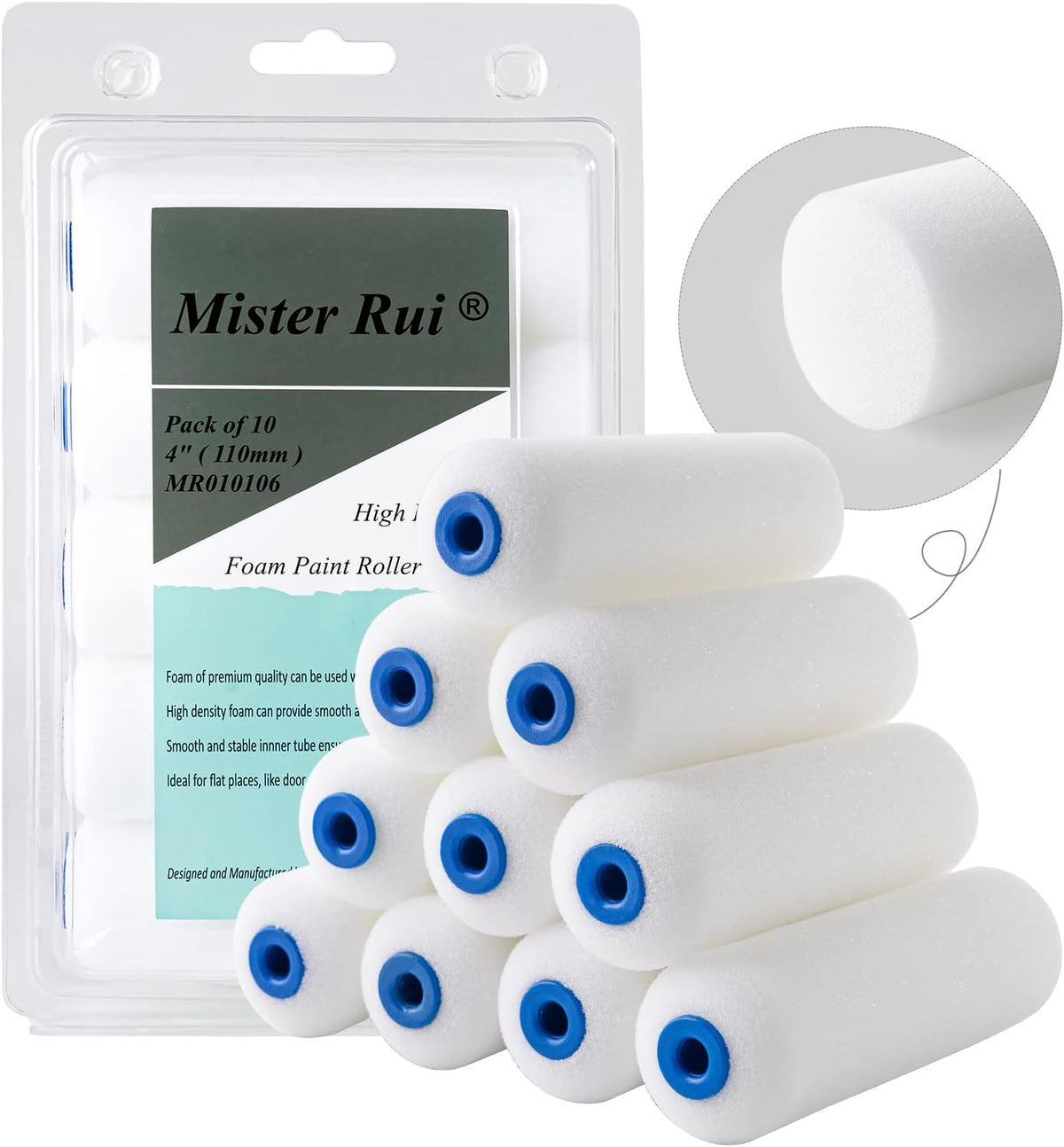 Mini Foam Paint Roller, 4 Inch Small Paint Roller