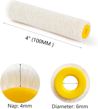 Mini Foam Paint Roller, 4 Inch Small Paint Roller