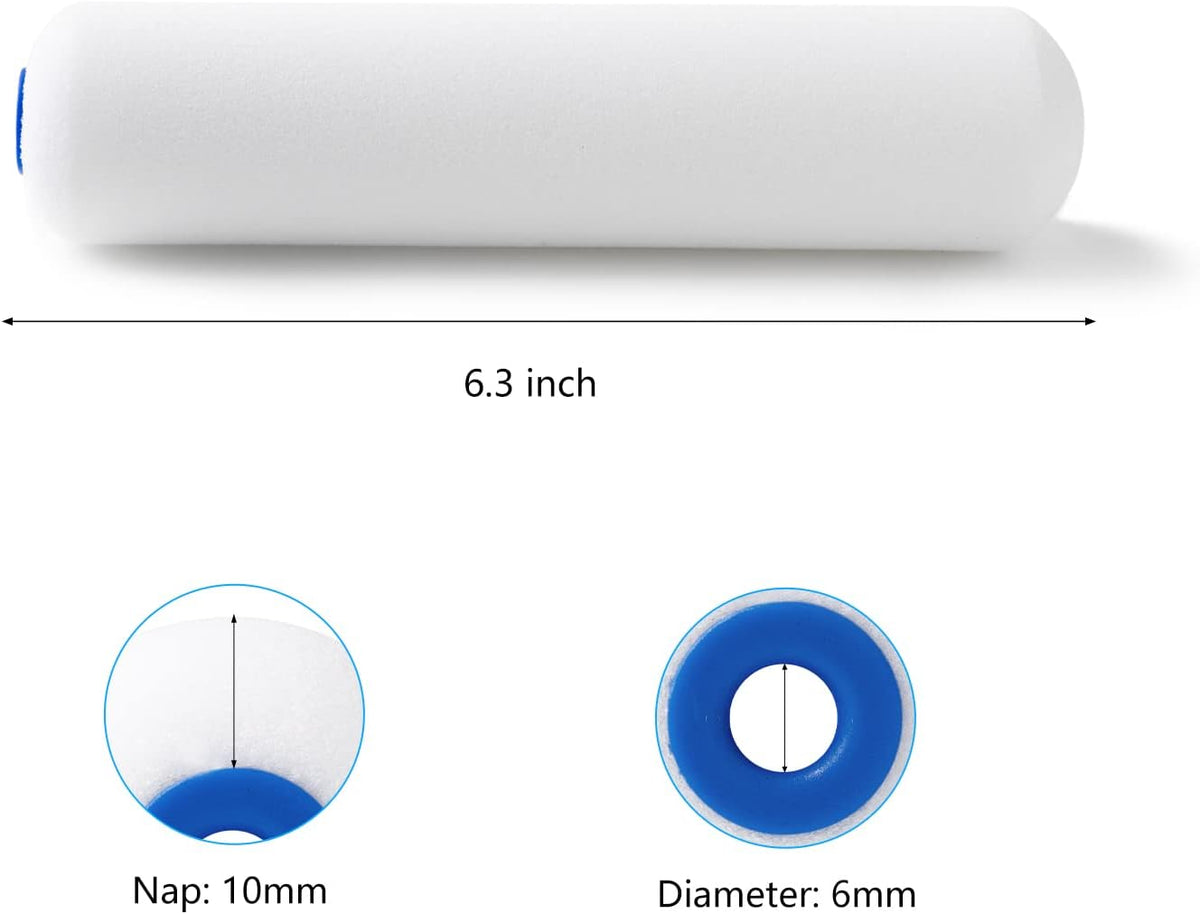 Mini Foam Paint Roller, 4 Inch Small Paint Roller