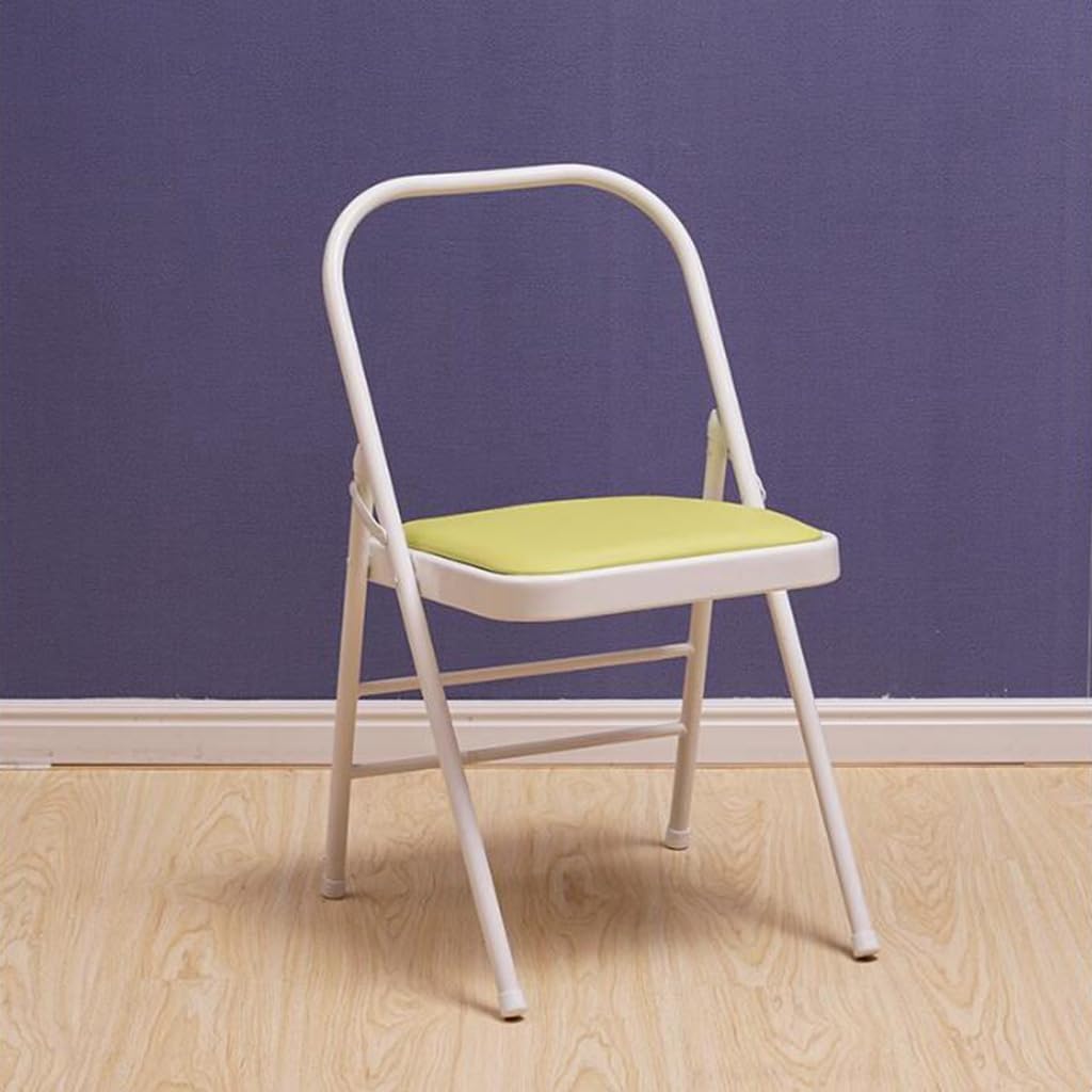 Yoga Chair Backless Folding Chair Metal Handstand Yoga Chair Yoga Props Exercise Chair for Restorative Flow Headstand Stool Inversion Chair for Back Pain