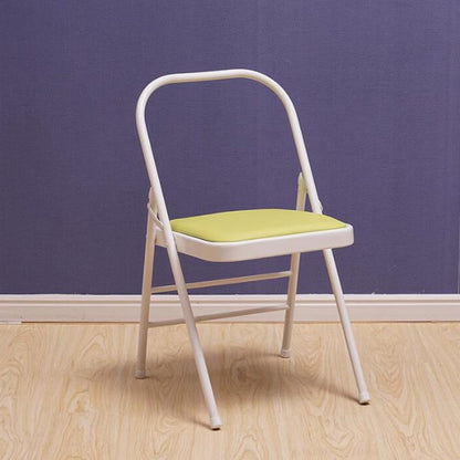 Yoga Chair Backless Folding Chair Metal Handstand Yoga Chair Yoga Props Exercise Chair for Restorative Flow Headstand Stool Inversion Chair for Back Pain