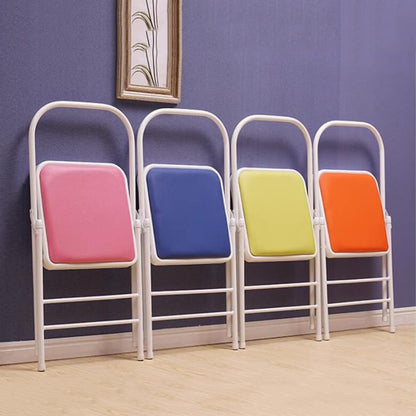 Yoga Chair Backless Folding Chair Metal Handstand Yoga Chair Yoga Props Exercise Chair for Restorative Flow Headstand Stool Inversion Chair for Back Pain