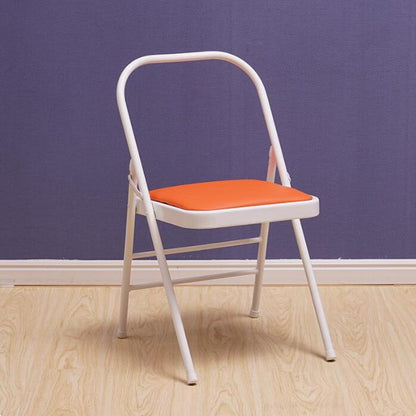 Yoga Chair Backless Folding Chair Metal Handstand Yoga Chair Yoga Props Exercise Chair for Restorative Flow Headstand Stool Inversion Chair for Back Pain