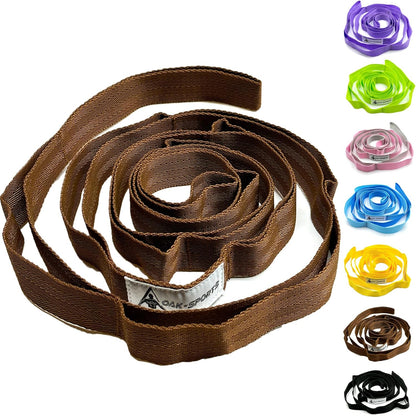 Stretching Strap Yoga Strap with Loops for Physical Therapy, Non-Elastic