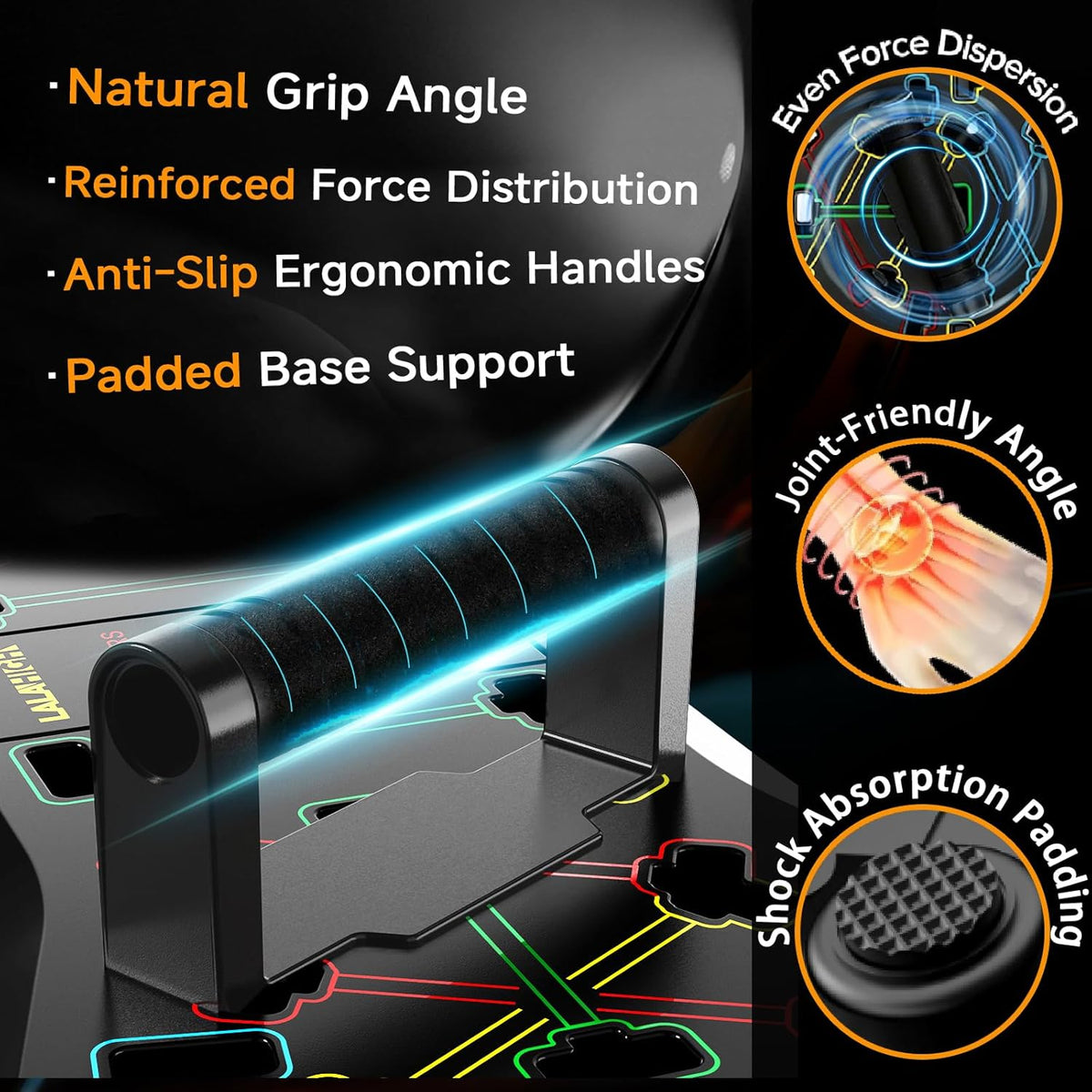 Push Up Board,36 in 1 Home Gym Equipment with Ab Roller Wheel & Resistance Bands, Portable Foldable Workout Board for Full Body Strength Training Men Women,Gift for Boyfriend