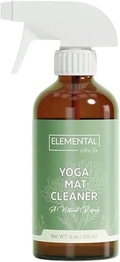 Yoga Mat Cleaner Spray – Natural Deodorizer with Essential Oils – Non-Toxic, Fresh Scent – Safe for All Mats, Gym Equipment & Accessories – 8 oz