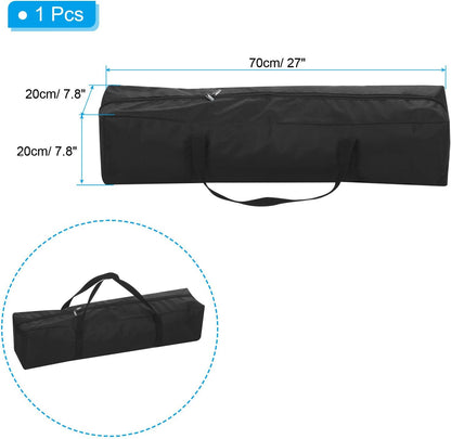 25 Inch Camp Chair Replacement Bag, Nylon Foldable Carrying Bag Large Zippered Bag with Shoulder Strap for Camping Travel, Black