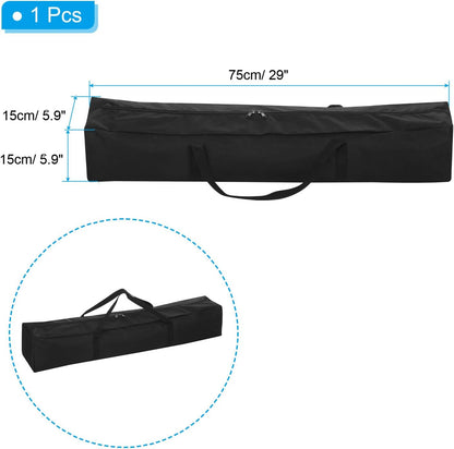 25 Inch Camp Chair Replacement Bag, Nylon Foldable Carrying Bag Large Zippered Bag with Shoulder Strap for Camping Travel, Black