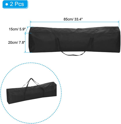 25 Inch Camp Chair Replacement Bag, Nylon Foldable Carrying Bag Large Zippered Bag with Shoulder Strap for Camping Travel, Black
