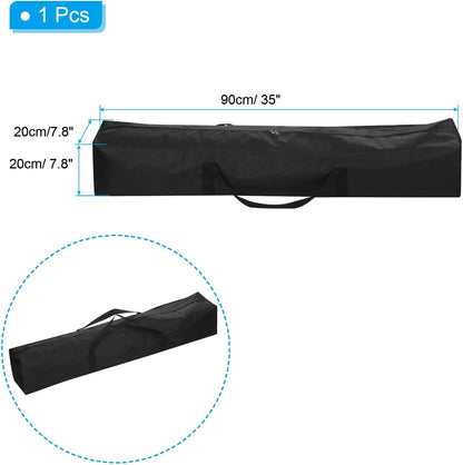 25 Inch Camp Chair Replacement Bag, Nylon Foldable Carrying Bag Large Zippered Bag with Shoulder Strap for Camping Travel, Black