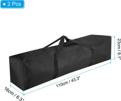 25 Inch Camp Chair Replacement Bag, Nylon Foldable Carrying Bag Large Zippered Bag with Shoulder Strap for Camping Travel, Black
