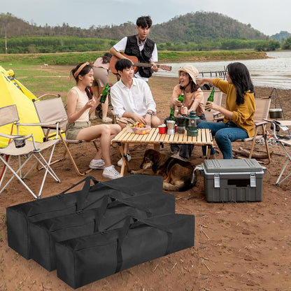 25 Inch Camp Chair Replacement Bag, Nylon Foldable Carrying Bag Large Zippered Bag with Shoulder Strap for Camping Travel, Black