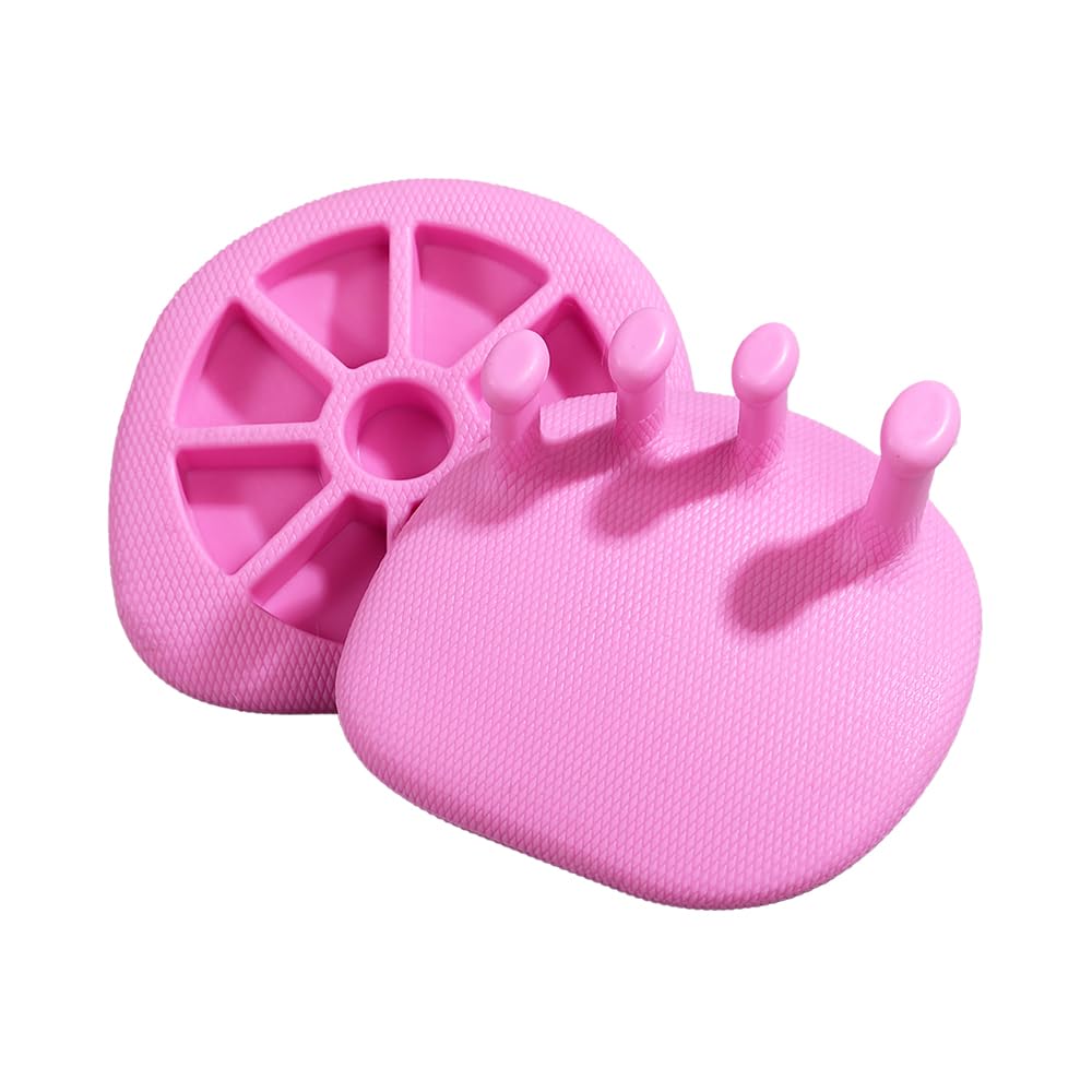 Foot Arch Trainer for Women and Men – Toe Straightener & Silicone Toe Separators for Yoga, Overlapping Toes, Hammer Toe Relief – Toe Spacers & Workout Wedge for Squats (Purple)