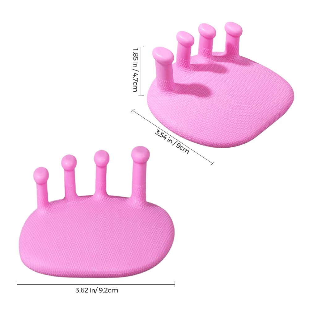 Foot Arch Trainer for Women and Men – Toe Straightener & Silicone Toe Separators for Yoga, Overlapping Toes, Hammer Toe Relief – Toe Spacers & Workout Wedge for Squats (Purple)