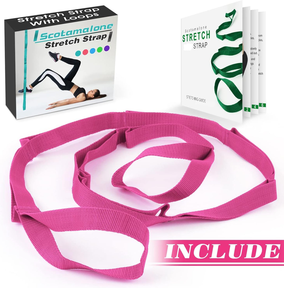 Stretching Yoga Strap Physical Therapy Stretch Bands