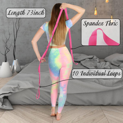 Stretching Yoga Strap Physical Therapy Stretch Bands