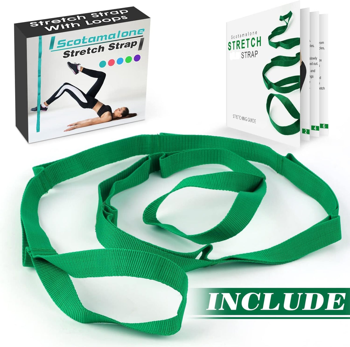 Stretching Yoga Strap Physical Therapy Stretch Bands