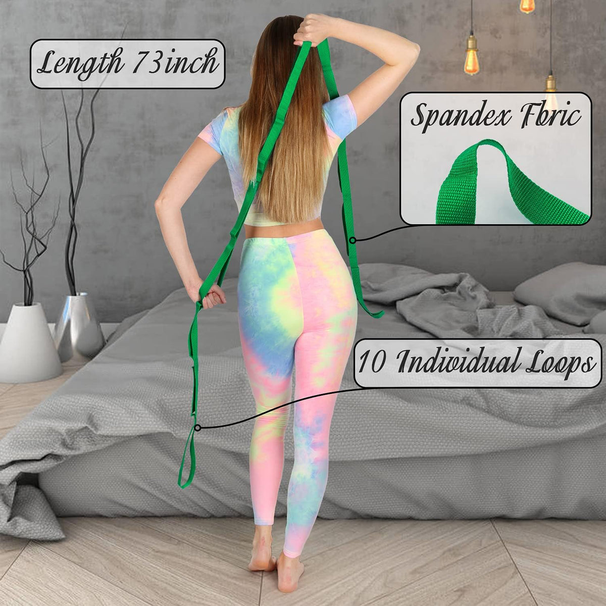 Stretching Yoga Strap Physical Therapy Stretch Bands