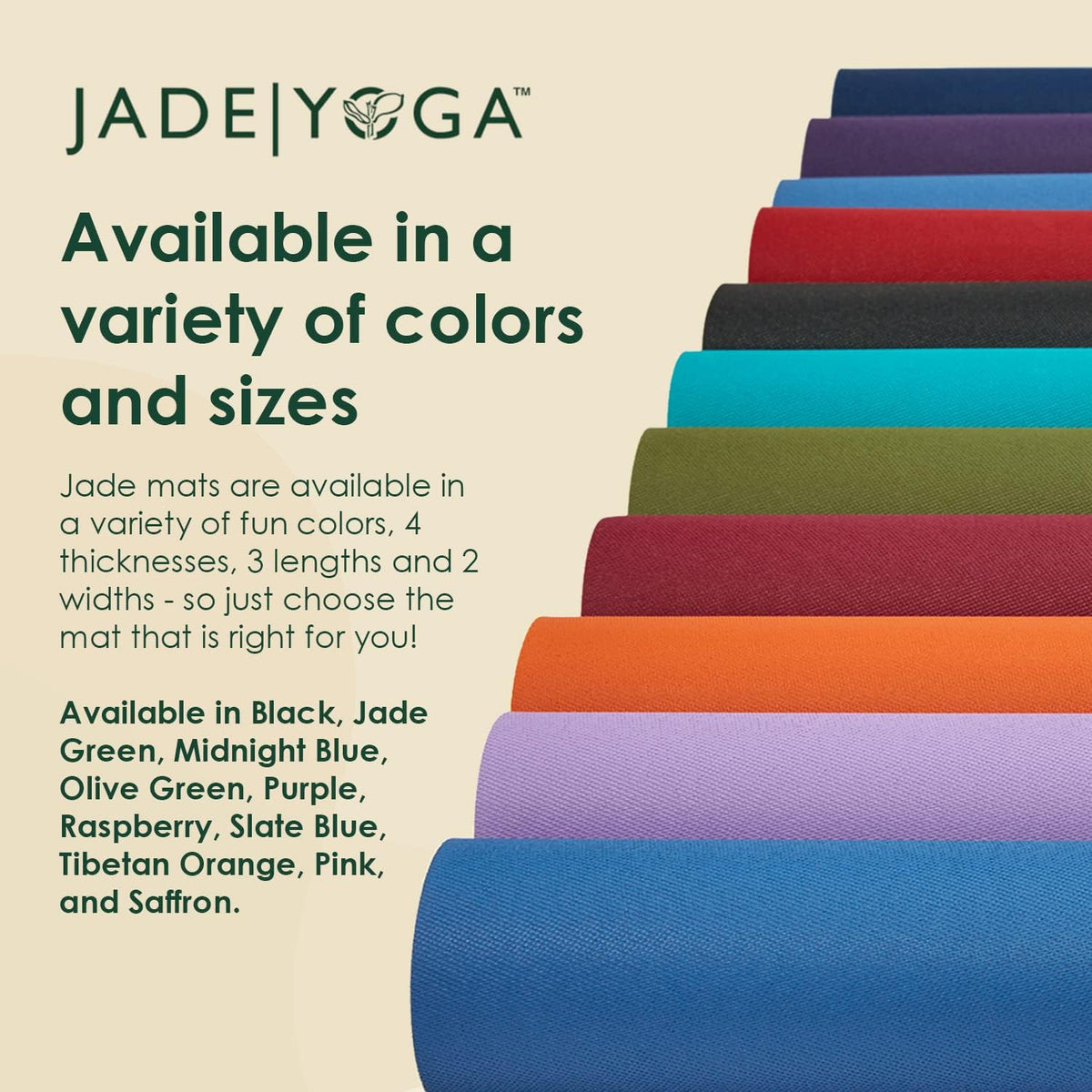 Harmony Yoga Mat - Durable & Thick Gym Fitness Mat, Non-Slip Natural Rubber Yoga Mat - Home Exercise & Stretching Mat, Workout Mat - Yoga, Pilates & Meditation for Women & Men